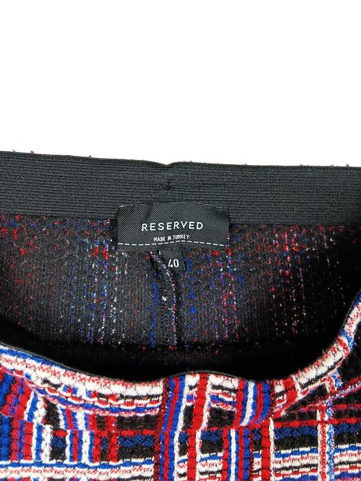 Krótka spódnica ołówkowa mini w kratę Reserved rozmiar 40/L