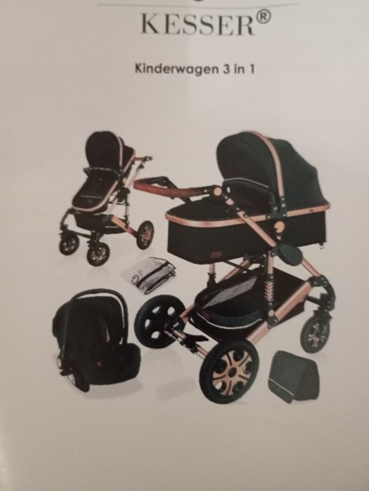 Wielofunkcyjny wózek 3w1