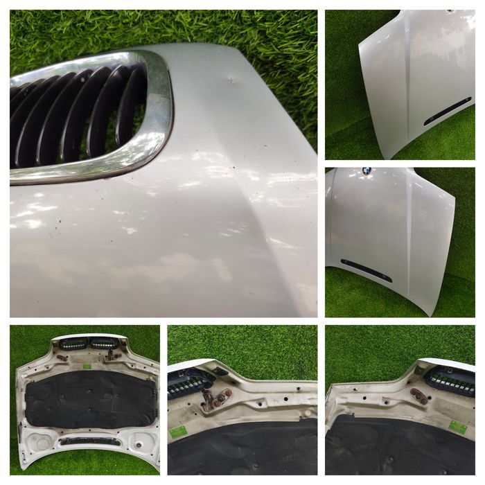 Capo bmw E46 fase 1 Sedan ou touring Cinza prata e Azul escuro muitíssimo bom estado originais compatível com modelos desde 1998 a 2001