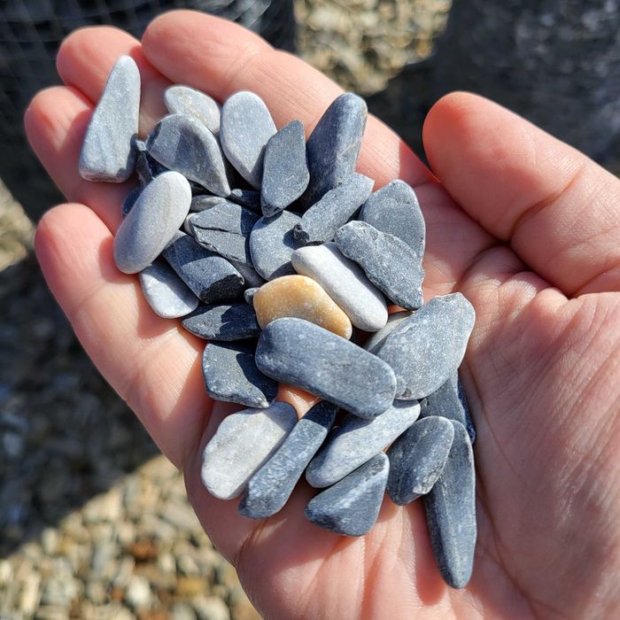 Otoczak BLUE DREAM Kamienie ozdobne do ogrodu taras donice ice blue akwarium