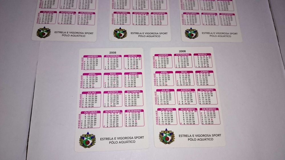 pólo aquático (8 calendários) coleção 2008