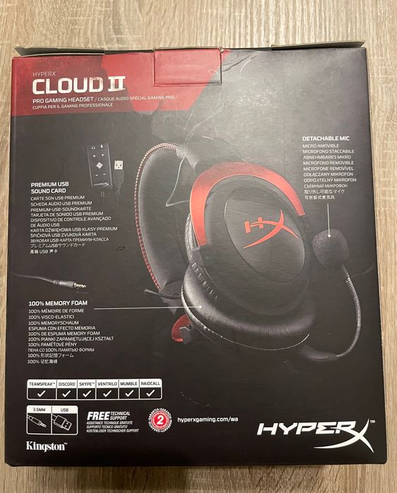 Fones gaming Hyperx Cloud 2