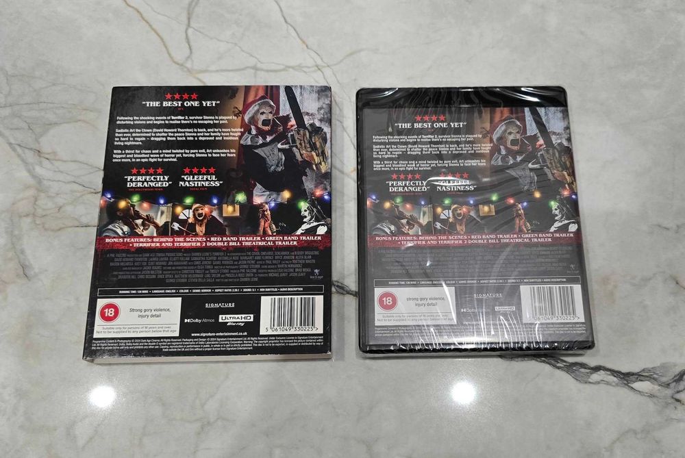 Terrifier 3 , edição 4K com slipcover .