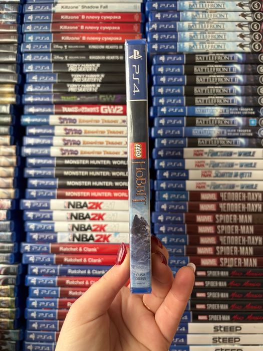 Гра Lego Hobbit на ps4, диск з грою на пс 4, ліцензія