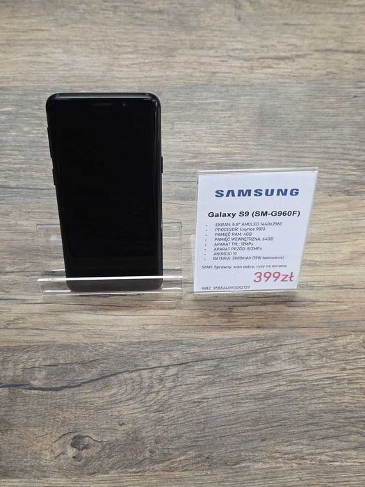 Samsung Galaxy S9 (SM-G960F) 4/64GB stan db gwarancja