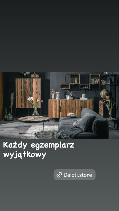 Meble z drewna z recykingu - wyprzedaz