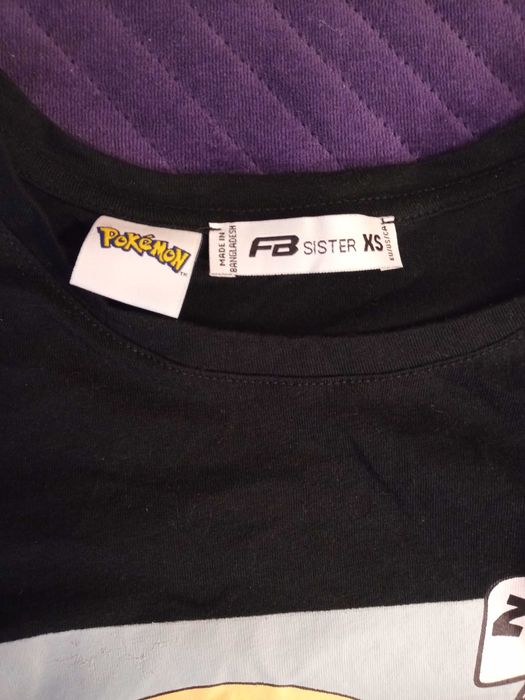 Czarny damski t-shirt Pokemon Yay Monday XS-S