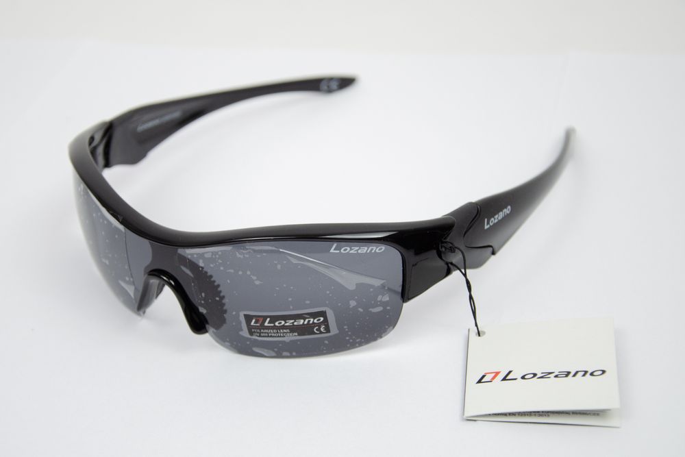 okulary polaryzacyjne sportowe męskie czarne lozano