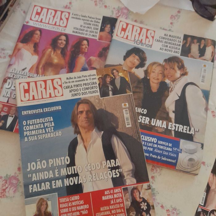 Revistas GENTE, CARAS, VIP e outras anos 70  a 2000