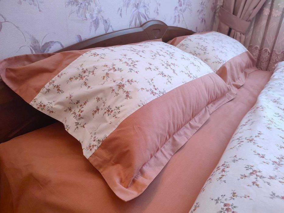 100% бавовна Двоспальна постільна білизна ранфорс