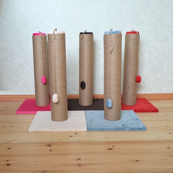 Кігтеточка джут/бавовна/сизаль 60см діаметр 10см, когтеточка 55-150см