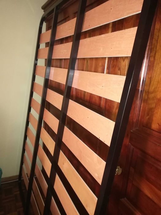 Estrado estrutura metálica 10 Ripas -  cama casal 1,90 X 1,40 - Novo