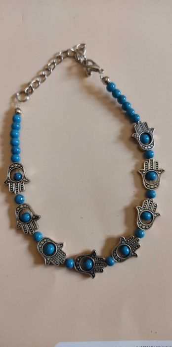 Pulseiras de pé azuis