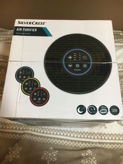 Nowy oczyszczacz powietrza SIlvercrest, na gwarancjii
