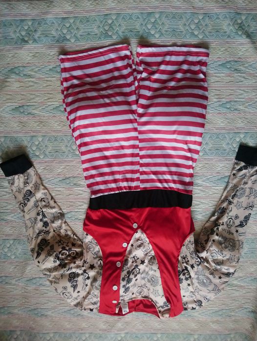 Новорічний Дід Мороз Санта з тату косплей М розмір