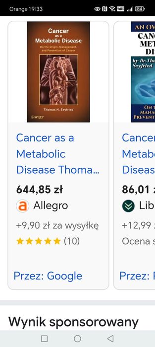 Książka Thomas Seyfried - Cancer as a metabolic disease PL