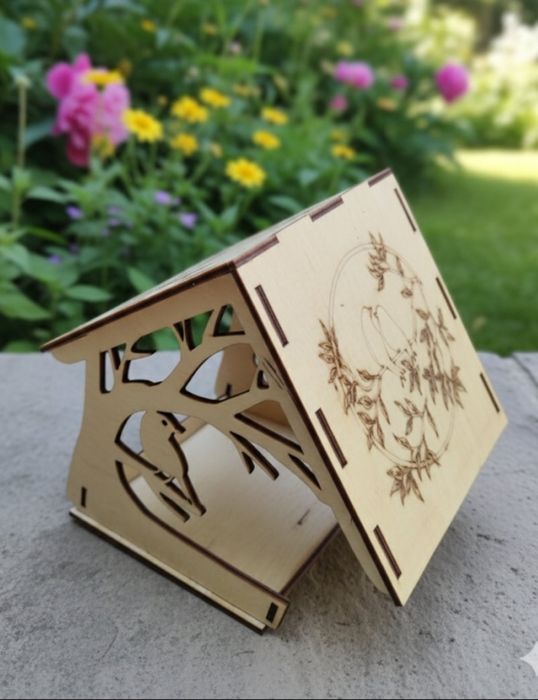 Годівничка для птахів з дерева