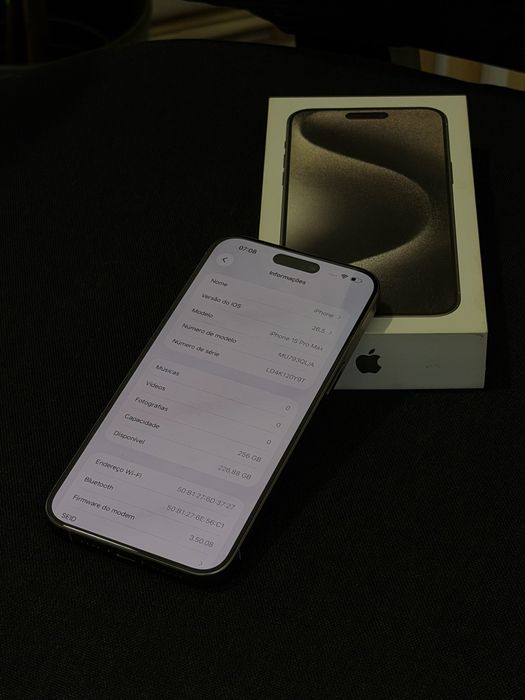 Iphone 15 Pro Max 256GB Bateria 88% Caixa