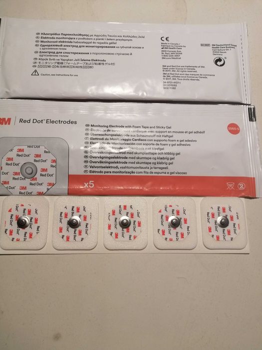 Электроды для мониторинга red dot на вспененной основе с липким гелем