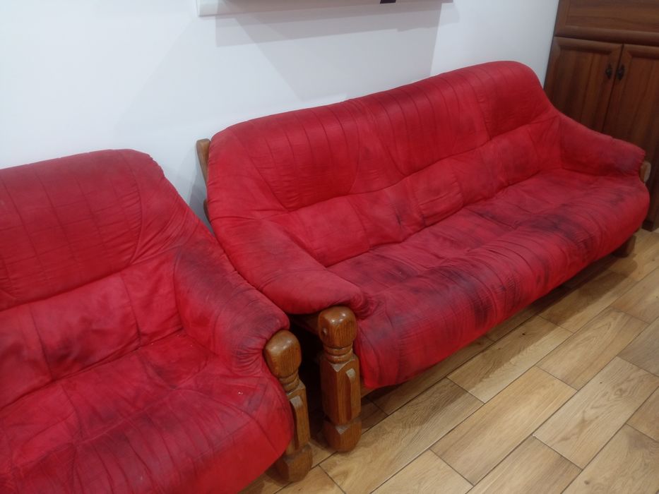 Dwie kanapy 2 i 3 do wyprania