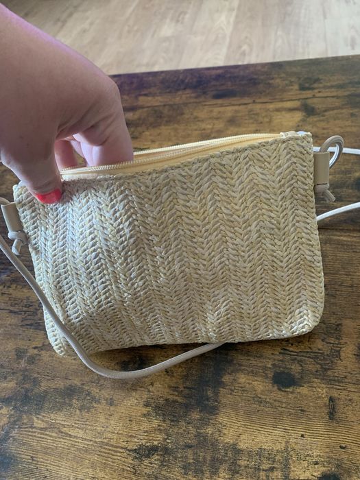 Torebka pleciona słomkowa słomiana letnia hit lata na zamek boho