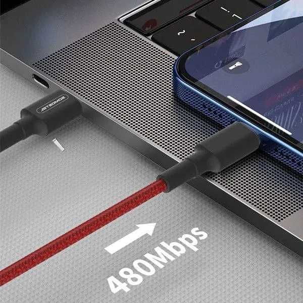 Kabel USB-C x2 3.6 A 1m Somostel SMS-BW05 czarny