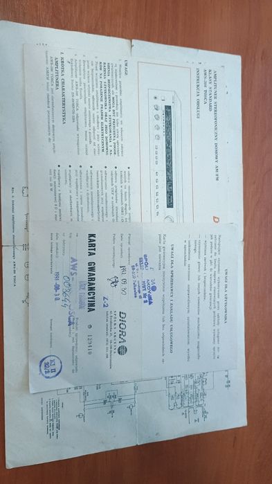 Instrukcje obsługi wraz ze schematami Unitra Diora