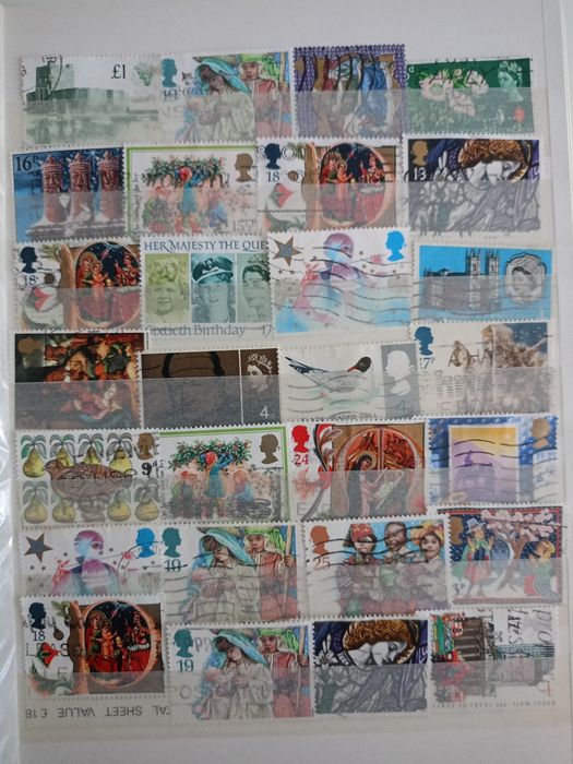 Pocztowe znaczki. Brytania