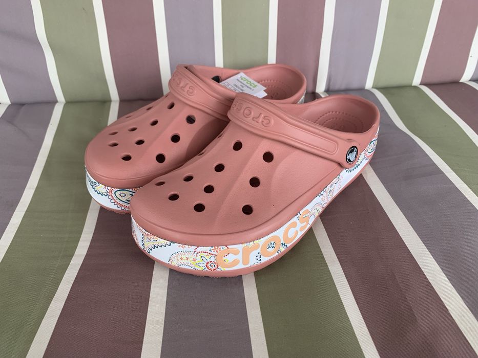 Крокси рожеві Шльопанці Crocs Bayaband 38, 39 розмір