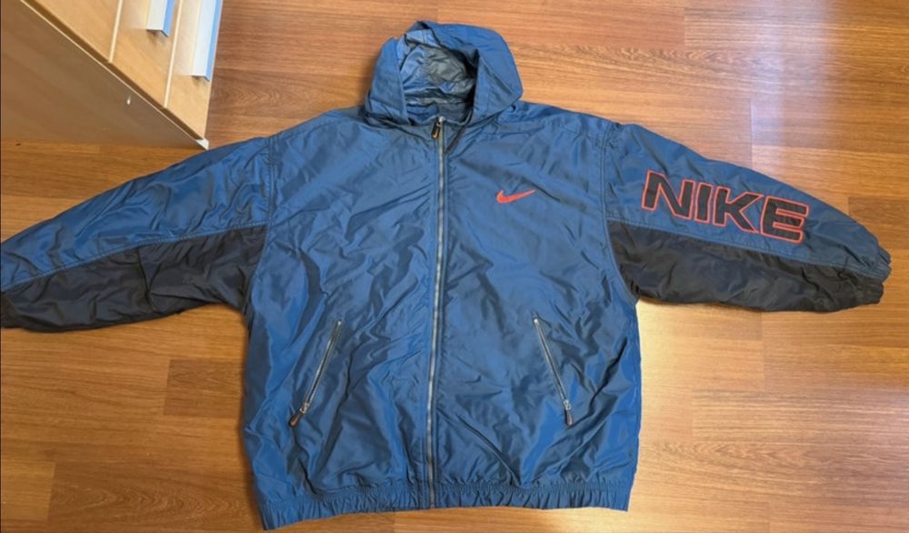 Nike vintage oversize kurtka zimowa streetwear Y2K