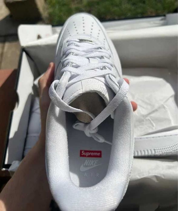 Nike Air Force 1 Low Supreme White R.45