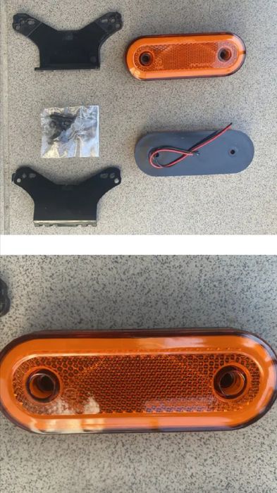 Неоновые габариты на прицеп с креплением. ( Турция евростандарт)