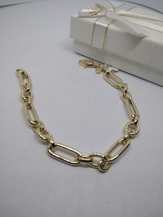 Złota ciekawa bransoletka złoto 585 długość 19 cm   427