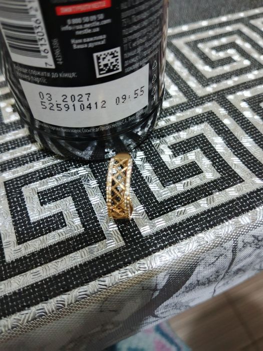 Дуже гарне ,чудове золоте колечко зроблено під замовлення