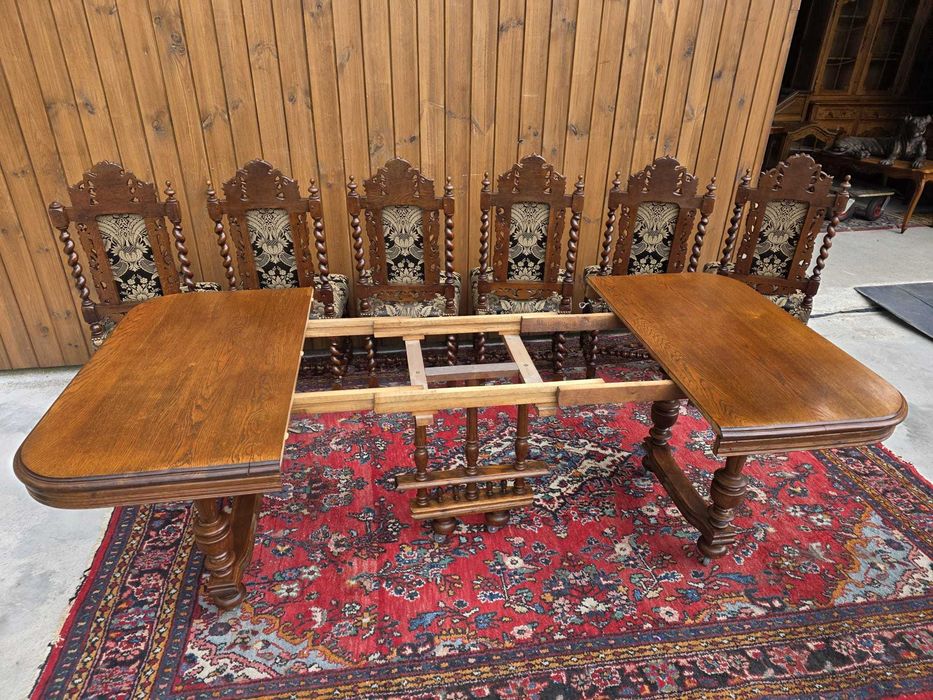 Rozkładany stół dębowy 110–205 cm #2315 Stylowy Węgrów