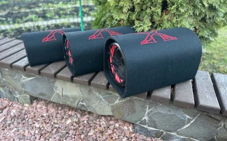 Активный сабвуфер в машину. Колонка. Саб с усилителем звука. Буфер.