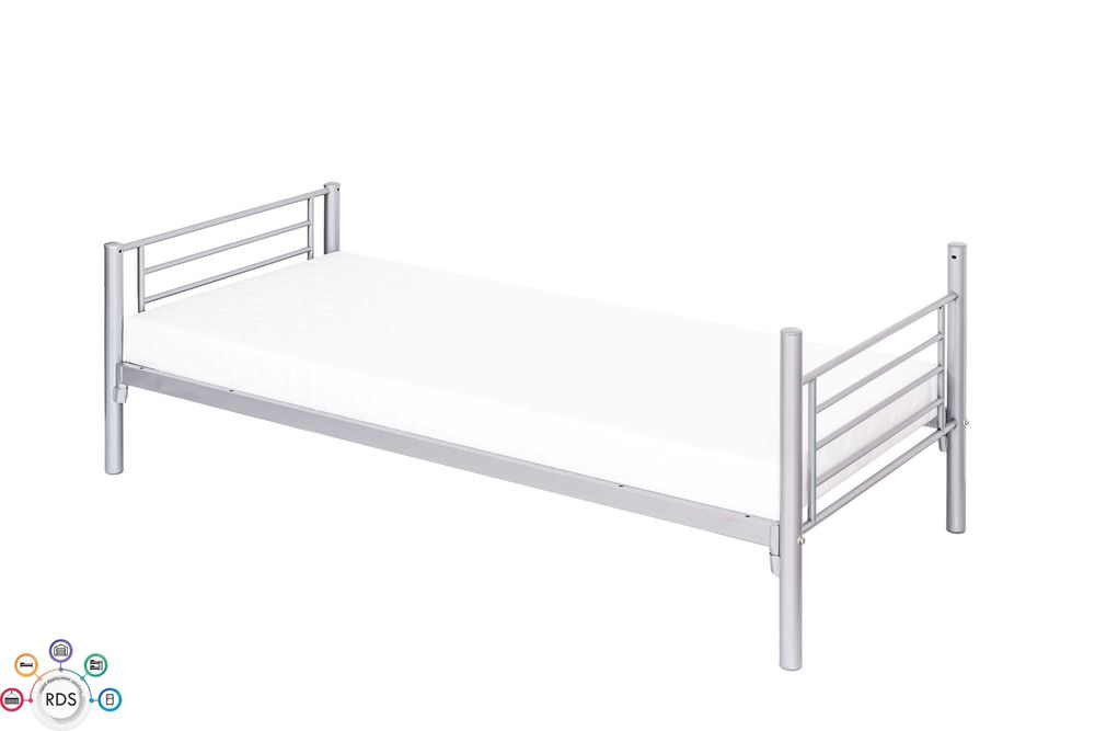 Łóżko piętrowe metalowe z MATERACAMI Łóżka pracownicze hotelowe 90x200