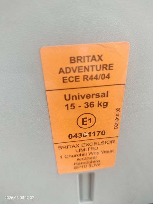 Cadeira auto Britax Romer