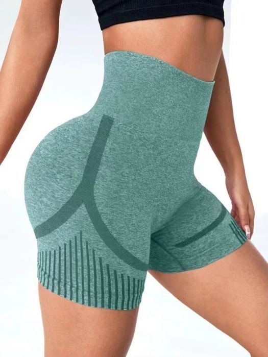 Spodenki Push-Up do Ćwiczeń Modelujące Bezszwowe Wysoki Stan - L