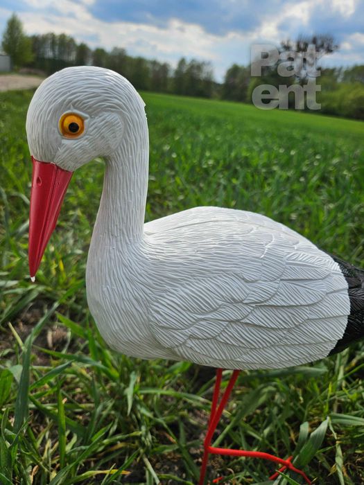 Figurki bocian bociek do ogrodu dekoracja działka ozdoba 2 szt.