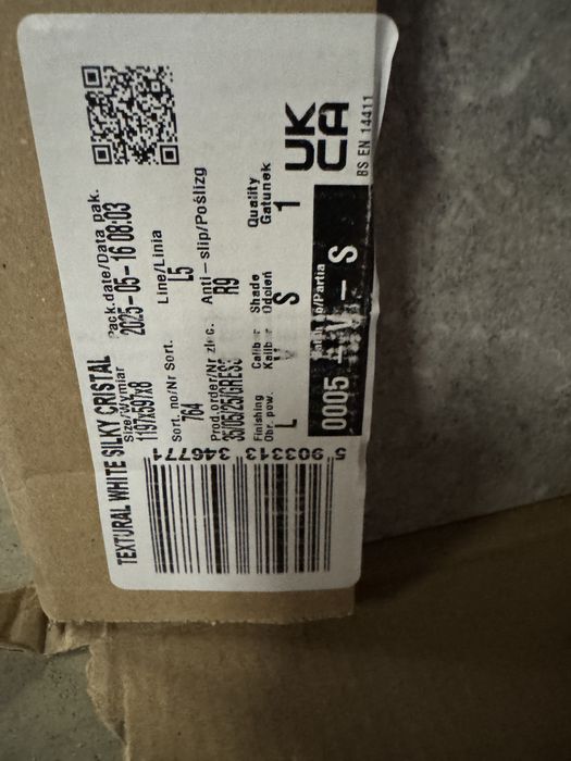 Cerrad textural white silky cristal 120x60 3 sztuki gres płytka