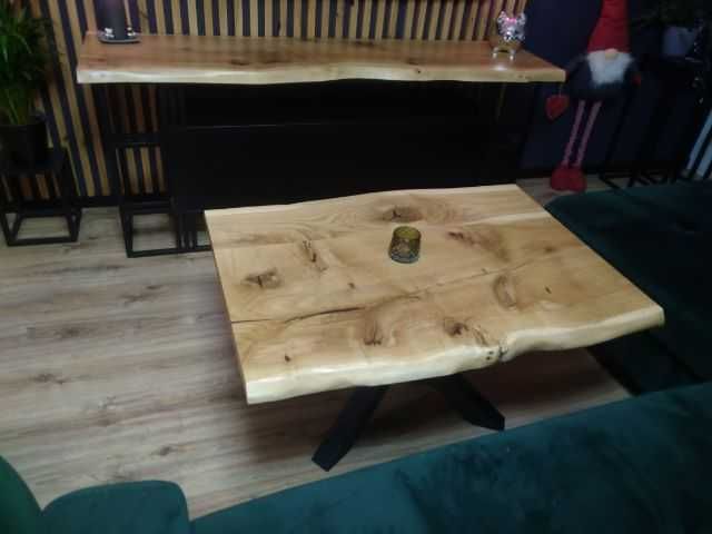 Blat do stołu dębowy lite drewno