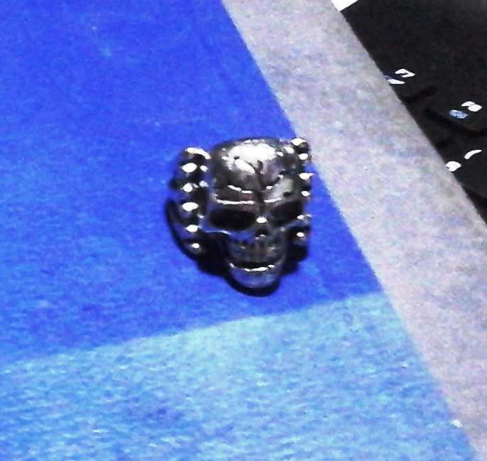 2x anel aneis caveira ossos motard gotico homem aranha preto punk NOVO