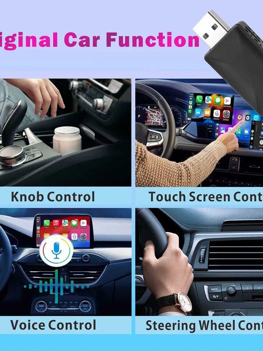 [CarPlay] + [AndroidAuto] Якісний бездротовий адаптер | Працює з усіма авто | Легке налаштування | Стабільне підключення | + надаю час на перевірку