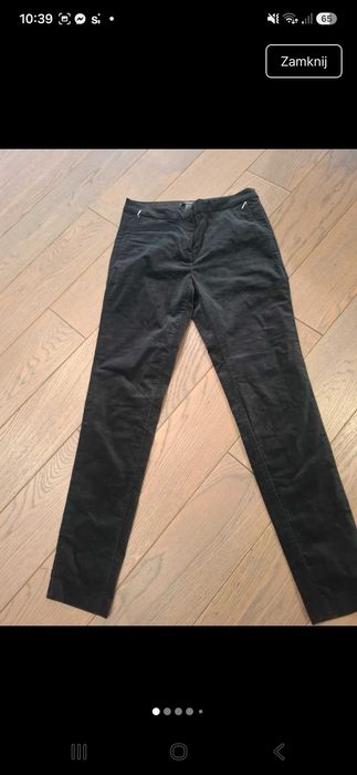 Welurowe spodnie esprit 40