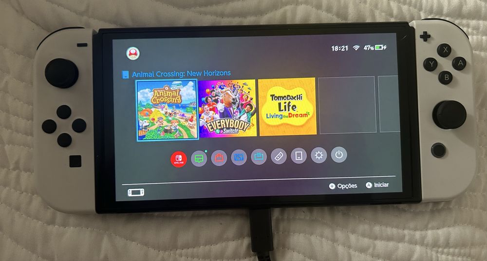 Nintendo Switch Oled com jogos