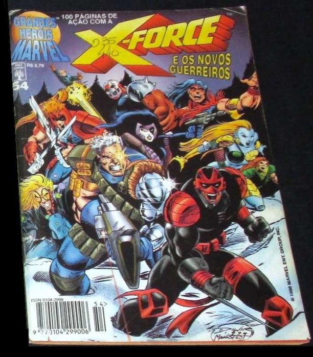 Livro BD Grandes Heróis Marvel 54 X-Force
