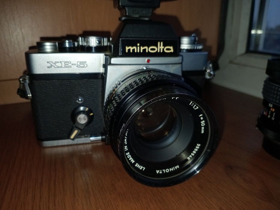 Фотоаппарат Minolta XE-5 + 3 обьектива