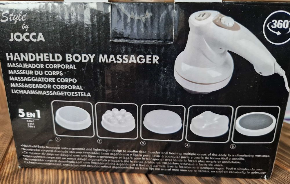 Elektryczny masażer ręczny JOCCA 5 koncówek