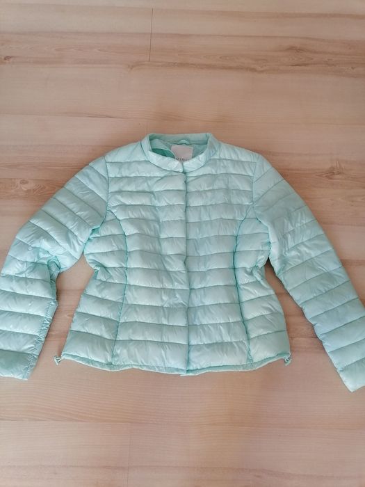 Amisu kurtka pikowana jesienna mięta L XL